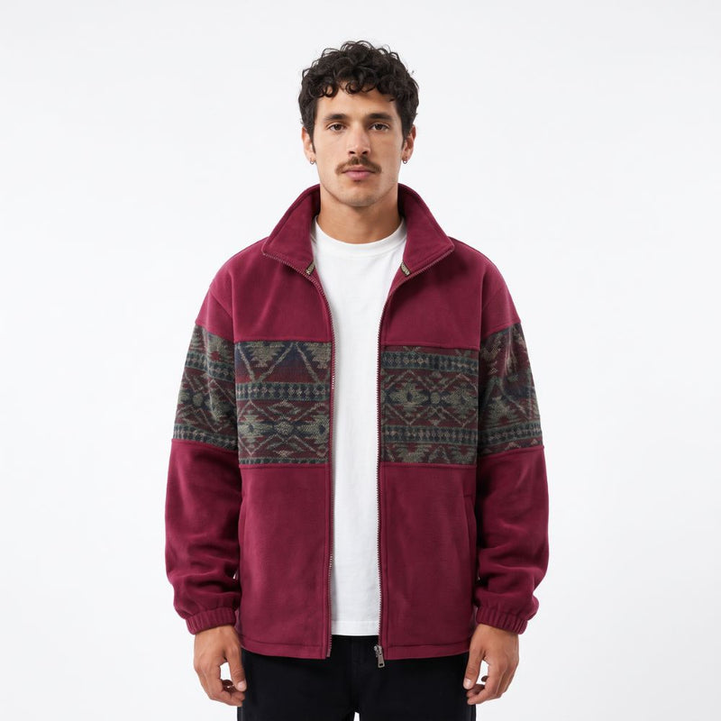 Ethnic Fleece Cardigan