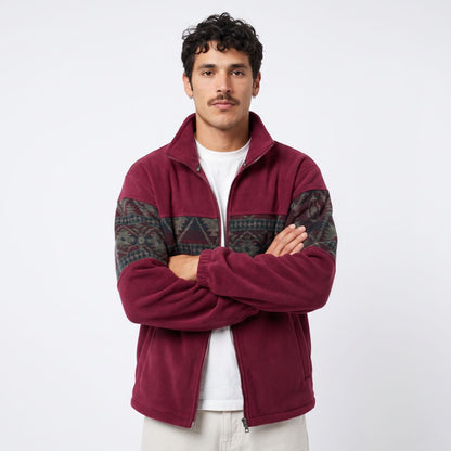 Ethnic Fleece Cardigan