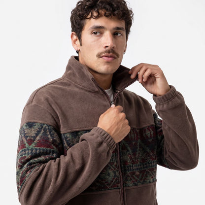 Ethnic Fleece Cardigan