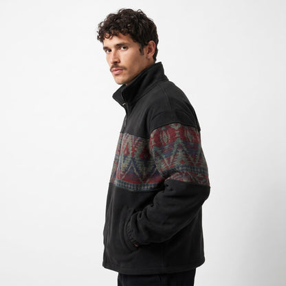 Ethnic Fleece Cardigan