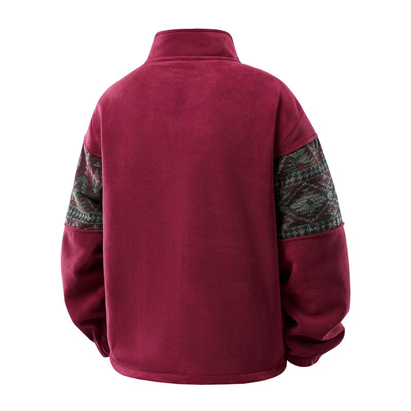 Ethnic Fleece Cardigan