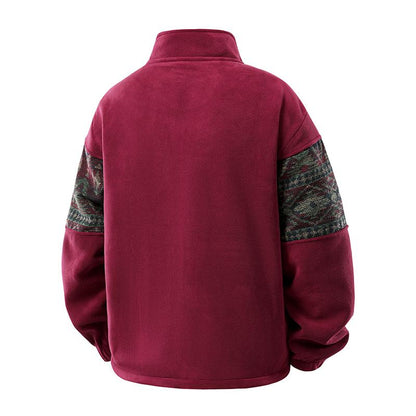 Ethnic Fleece Cardigan
